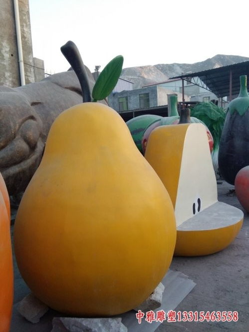 農場玻璃鋼仿真水果雕塑——點亮信陽果品藝術新篇章